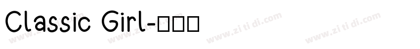Classic Girl字体转换